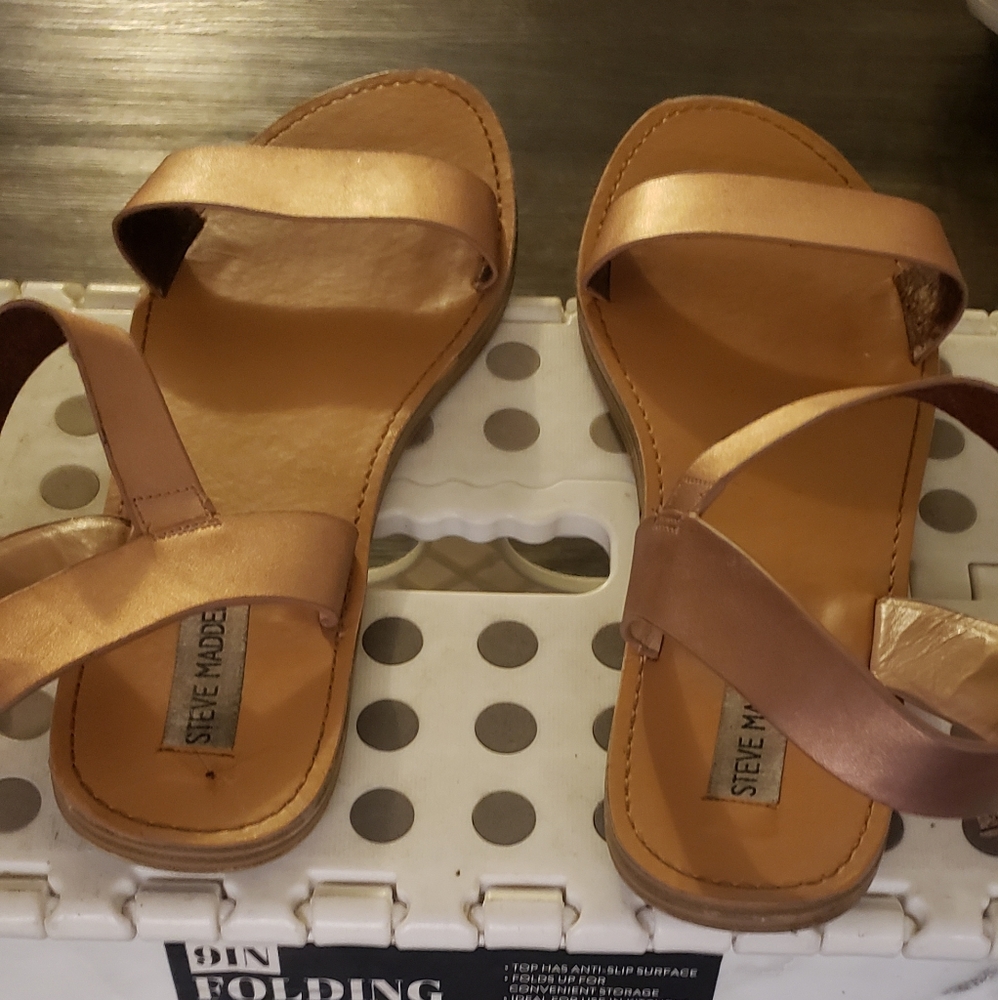 Rose gold sandals